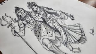 Shiv-parvati sketch (shivratri special)