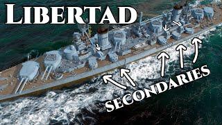 World of Warships: Libertad - THE BEST Secondaries - Pan-American Battleship