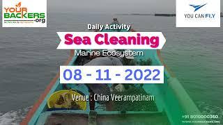 08th Nov 2022 Sea Cleaning | Your Backers Foundation | Marine Ecosystem | Puducherry