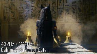 Bastet’s Sanctuary: 432Hz & 1111Hz Sleep Music | Music for Cats | Protection and Healing for Cats