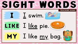 LET'S READ! | SIGHT WORDS SENTENCES | I, LIKE, MY | PRACTICE READING ENGLISH | TEACHING MAMA