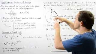 Radial Probability Distribution of Hydrogen Atom in Ground State