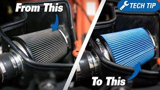 How to Clean & Oil Your Cold Air Intake Filter | CAI Maintenance & Cleaning