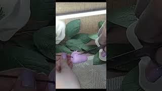 Серединка для магнолии из воздушного пластилина/DIY/Magnolia#shorts