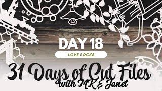 Scrapbooking Process Video: Love Locks (31 Days of Cutfiles - Day 18)