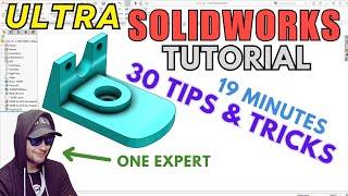 BEST SOLIDWORKS TIPS and TRICKS!  Step-by-step Beginners Tutorial