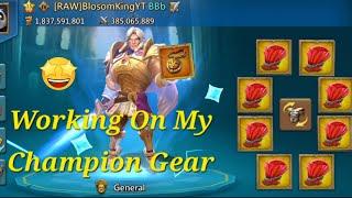 Working On My Champ Gear(7.5k Champ Chests,1.4K Brilliant Astralite Chests)/Lords Mobile