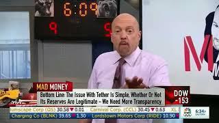 Jim Cramer Segment on Tether & unraveling potentially the biggest fraud, ever. Danger to Crypto.