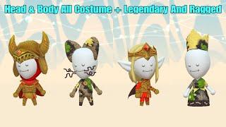 Miitopia - All Head & Body Costume + Legendary And Ragged - Nintendo Switch