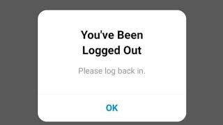 Instagram down 2024 | Instagram you've been logged out please log back again | Instagram logged out
