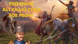 ESO How to Profit off Alt Characters (200k plus a day) *start doing this*
