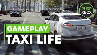 9 Minutes of Taxi Life Xbox Series X Gameplay (No Commentary)