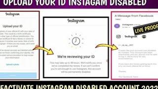 Confirm Your Identity Upload Your ID Problem | Reactivate Instagram Disabled Account 2022 #JCtricks