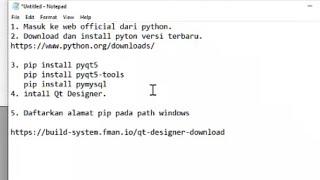 Tutorial Install pyqt5 Menggunakan Windows