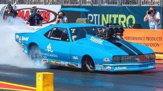 PRO MODIFIED Drag Racing Cars at NitrOlympX 2017 - 3000+HP Supercharged V8 Sound!