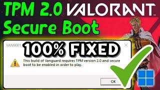 FIX TPM 2.0 Valorant Error ️ Vanguard Valorant Windows 11 TPM Easy Steps
