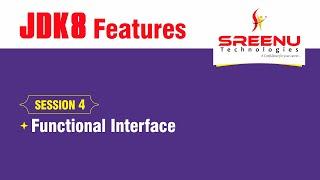 JDK8 Features (Functional Interface) Session-4  | By Mr. Sreenivas