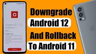 OnePlus Nord 2 Downgrade Android 12 Update Manually Full Process || Nord 2 roll back on Android 11