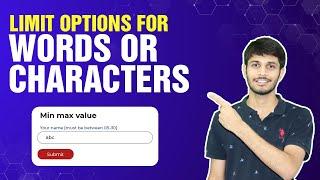 How To Limit Words Or Characters In Contact Form 7 | Contact Form 7 Tutorial | WordPress Tutorial