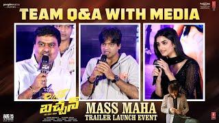 Team #MrBachchan Q & A with Media @ MASS MAHA TRAILER Launch Event