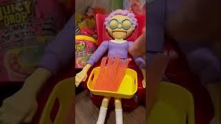 Refilling Granny's Tray  Strawberry Gummy #granny #asmr #viral #youtubefeed #funny#youtube #shorts