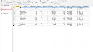 2. Creating an Access Database query, using one table and multiple criteria