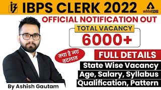IBPS Clerk 2022 Notification | IBPS Clerk Vacancy, Syllabus, Salary, Preparation | Full Details