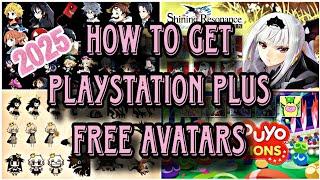 How to get free Avatars for Playstation Plus Members ONLY | PS4 | 2025