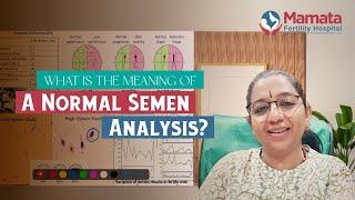 What is a Normal Semen Analysis? Dr. Aarti Deenadayal Explains! (Telugu) | Mamata Fertility Hospital