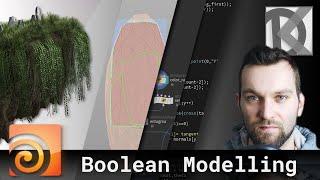 Boolean Sculpting in Houdini | Floating Island Series #3