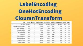 Machine Learning with Python video 7:How to Handle Categorical Data||OneHotEncoding||ColumnTransform