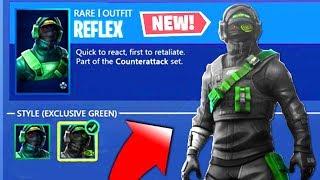 The New REFLEX SKIN STYLES In Fortnite.. (Fortnite GeForce Skin Bundle)