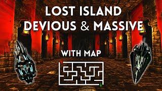 Lost Island Artifact of Devious & Massive Walkthrough with custom map of maze. Speed and Loot Run.