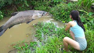 The boss wants to confiscate the fish? The beautiful woman spends 100 yuan fishing in the fish pond