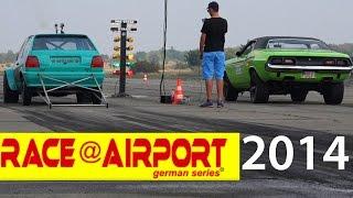 Race at Airport Werneuchen 2014 Beste Szenen Viertelmeile Rennen Burnout Drag Race