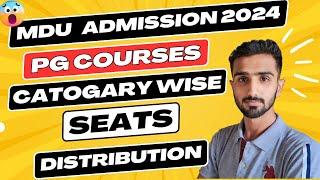 MDU Admission 2024 || MDU Admission 2024-25 || MDU New Admission Update || #mduadmission2024 #mdu