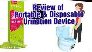 Pee Buddy review/ Disposable female urination device /  Freedom to stand and pee