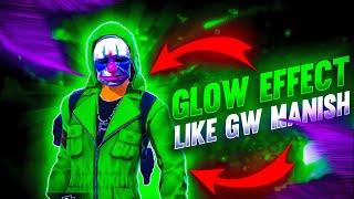 How to add character glow effect like gw manish || how to make thumbnail like gw manish & swam