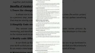 Version Control system and benefit of version control system