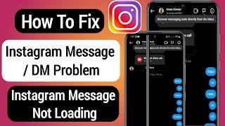 Fix Instagram Message Problem (2022) | instagram dm not working | Instagram DM Not Loading