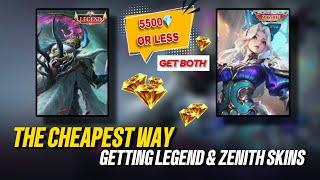 GET 2 SKINS BELOW 5500 THE CHEAPEST ZENITH & LEGEND SKINS  #MLBBGoldenMonth