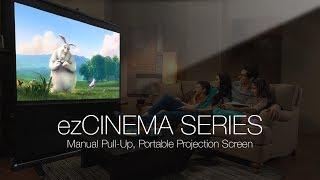  Elite Screens ezCinema Series Portable Pull-Up Projection Screen