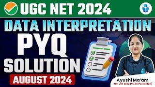 UGCNET Paper 1 Data Interpretation Aug 2024 PYQs Solution | Paper 1 UGCNET DI Questions | Ayushi Mam