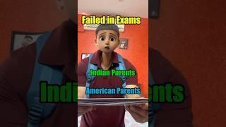 POV Exams | Indian Vs American Parents  #exams #parents #youtubeshorts @maltvideos