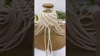 Macrame Jar Cover