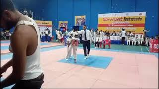 state taekwondo championship (blue chest gard shaurya)win  gold Babu K.D.Singh stadium LKO