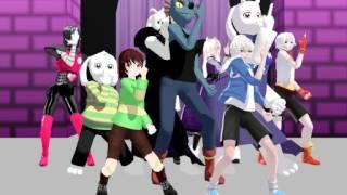 [MMD] One, Two, Three Undertale [Test]