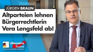 Altparteien lehnen Bürgerrechtlerin Vera Lengsfeld ab! - Jürgen Braun - AfD-Fraktion im Bundestag