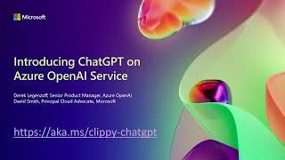 Introducing ChatGPT on Azure OpenAI Service