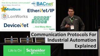 Communication Protocols for Industrial Automation and Preparing for Cyber Security Threats